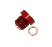 For Porsche 986 996 MAGNET Ölablassschraube Schraube BILLET Aluminium mit Unterlegscheibe Dichtung for 911 Carrera Boxster Cayman S 90021900930(Red 1)