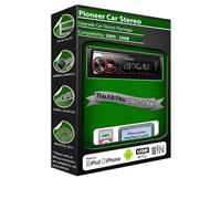 Ford Fiesta Stereo, Pioneer Radio USB Aux-Eingang, Ipod IPHONE Android Player