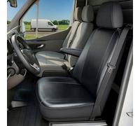 Ford Transit Connect kompatibler Sitzbezug Kunstleder, passgenau für Einzelsitz vorne (Ausnehmung Armlehne rechts), robuste Sitzbezüge Transporter/Van anthrazit