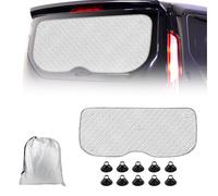 FormiPow Heckscheiben Sonnenschutz für Ford Transit Custom 2012-2026, 5-schichtiger Hitzeschutz mit UV-Blockierung, Saugnapf-Befestigung passend für Ford Transit Custom 2012-2026 (1 STK)