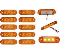 Formplas 10 x LED Begrenzungsleuchten 12v 24volt Positionsleuchten Anhänger LKW Orange