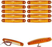 Formplas 10x 9 SMD LED Begrenzungsleuchten Gelb 12V 24V Positionsleuchten LKW Anhänger E-Prüf