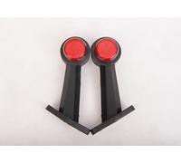 Formplas 18 LED Begrenzungsleuchten Positionsleuchten Leuchten LKW, 2 Stücke Umrissleuchte LKW, SMD LED, 12V 24V, mit E20, Weiß/Rot/Gelb, 160mm Länge