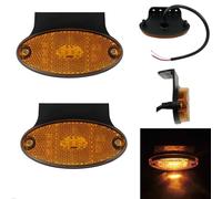 Formplas 2 x LED Begrenzungsleuchten Positionsleuchten Seitenleuchten Orange Gelb Bernstein LKW PKW Wohnmobil Wohnwagen 12v 24v Е9