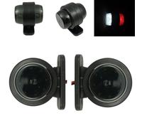 Formplas 2 x LED Weiß Rot Begrenzungsleuchten Lampe Positionsleuchten LKW PKW Anhänger 12V 24V Geräuchertes Schwarzes Glas