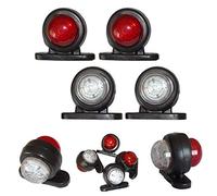 Formplas LED Leuchten 4-Stück-Set: Positionsleuchten LED, Geeignet für LKW, Anhänger, Busse, Transporter, Paar Mini Begrenzungsleuchten in Rot und Weiß, Anhänger Beleuchtung Set LED