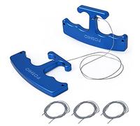 FOSHIO Autologo Entfernen Embleme Entferner Klebehaken Entfernen Logo Remover Keine Spur Remover mit 3 Ersatz-PE-Leitungen und 2 Aluminiumgriffe