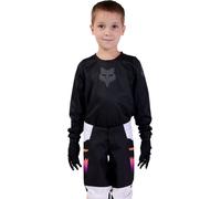 FOX 180 Blackout Kinder Motocross Jersey, schwarz, Größe K-M