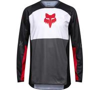 FOX 180 Flow Motocross Jersey, weiss-rot, Größe S für Männer