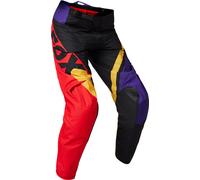 FOX 180 Xpozr Jugend Motocross Hose, schwarz-rot-gelb, Größe XL