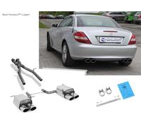 Fox Duplex Komplettanlage Mercedes SLK R171 3.0 3.5 2x115x85mm oval schräg