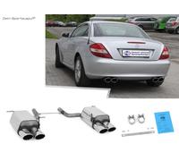 Fox Duplex Sportauspuff Mercedes SLK R171 2x115x85mm oval
