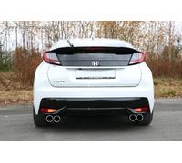 FOX Edelstahl Duplex Racing-Komplettanlage Honda Civic 9 FK2 Hatchback je 2x90mm