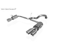 FOX Edelstahl Duplex Sportauspuff Honda Civic 9 FK2 Type-R je 2x90 abgeschrägt