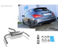 FOX Edelstahl Duplex Sportauspuff Mercedes CLA C117/X117 für AMG Heckschürze