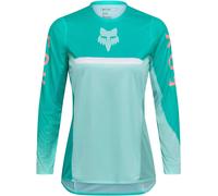FOX Flexair Fracture Damen Motocross Jersey, türkis, Größe S