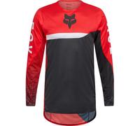 Fox Motocross-Trikot Flexair Fracture Schwarz/Weiß/Rot Größe L Herren