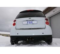 FOX Fox Auspuff Sportauspuff Sportendschalldämpfer für Smart Fortwo Coupe 451 1,0l