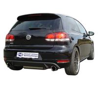 FOX Fox Duplex Auspuff Sportauspuff Komplettanlage für VW Golf VI GTI-Optik 1.6 2.0