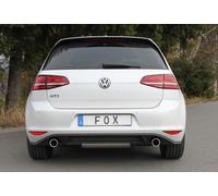 FOX Fox Duplex Auspuff Sportauspuff Sportendschalldämpfer für VW Golf VII GTI 2.0l