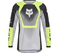 FOX 180 Collect Jugend Motocross Jersey, schwarz-grau-gelb, Größe L