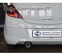 Fox Komplettanlage ab Kat Opel Corsa D mit OPC-Line 1 o. 2 Heckansatz 1x90mm
