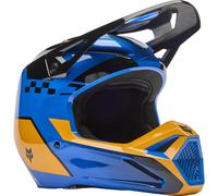 Fox Motocross-Helm V1 Collect blau-orange Größe S für Männer