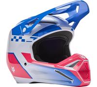 Fox Motocross Helm V1 COLLECT blau pink XL