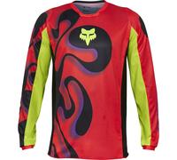 Fox Motocross-Jersey 180 Emotion Flo Rot Größe M