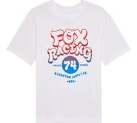 FOX Racewear Damen T-Shirt, weiß/blau/rot, Größe L
