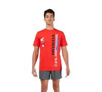 Fox Racing Honda Herren-T-Shirt, kurzärmelig, Rot/Ausflug, einfarbig (Getaway Solids), L