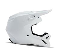 Fox Racing V1 Solid Helmet mit MIPS-Technologie, herausnehmbares Innenfutter, Gute Belüftung, Schutz & Komfort für MX & Offroad, Matte White, Größe: M