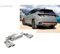 Fox Sportauspuff für Hyundai Tucson 4 Typ NX4 je 2x115x85mm abgeschrägt