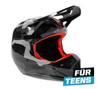FOX V1 BNKR Helm Teens schwarz/camouflage S