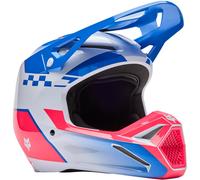 Fox Motocross-Helm V1 Collect – Pink/Blau – Größe M – Herren