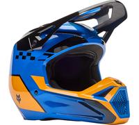 Fox Motocross-Helm V1 Collect blau-orange Größe M für Männer