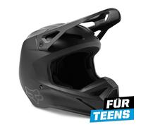 FOX V1 Matte Helm Teens schwarz S