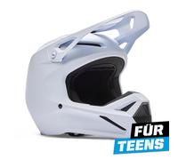 FOX V1 Matte Helm Teens weiß M