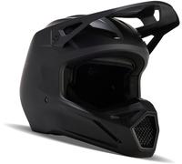 FOX V1 Solid Motocross Helm, schwarz, Größe M für Männer