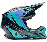 Fox Motocross Helm V3 RS CANVAS blau S