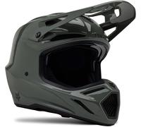 FOX V3 RS Carbon Solid MIPS Motocross Helm, grau, Größe S für Männer