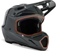 FOX V3 RS Carbon Solid MIPS Motocross Helm, schwarz-grau, Größe S für Männer