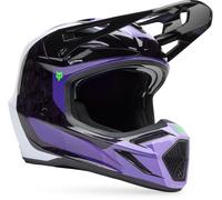 FOX V3 RS Grid MIPS Motocross Helm, schwarz-lila, Größe XL für Männer