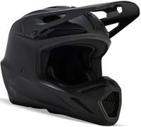 FOX V3 Solid Jugend Motocross Helm, schwarz matt, Größe Y/L (52/53)