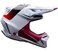 FOX V3 Tine Motocross Helm, schwarz-weiss-pink, Größe M für Männer