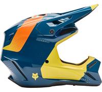 FOX V3 TINE MX-Helm dämmerungsblau-gelb L