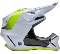 FOX V3 Tine Motocross Helm, weiß, Größe M (57/58)