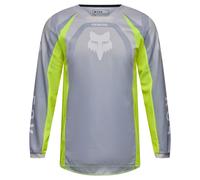 Fox Youth 180 Frame Jersey Crosstrikot Grau / Neon Gelb YXL