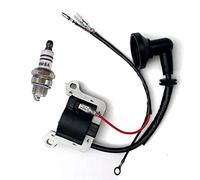 FOXCUP Zündkerze für Rasenmäher, Zündspule Zündkerze für Nemaxx MT22 MT52, Berlan BMS520A, Demon RQ580 Motorsense Freischneider (1 Stück)