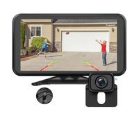 Foxpark Rückfahrkamera Kabellos Auto 4,8" 1080P Monitor | Unterstützung 2 Kameras, Rückfahrkamera Nachrüsten mit Stabiles Signal, IP69K Wasserdicht für AUTO LKW Wohnmobil